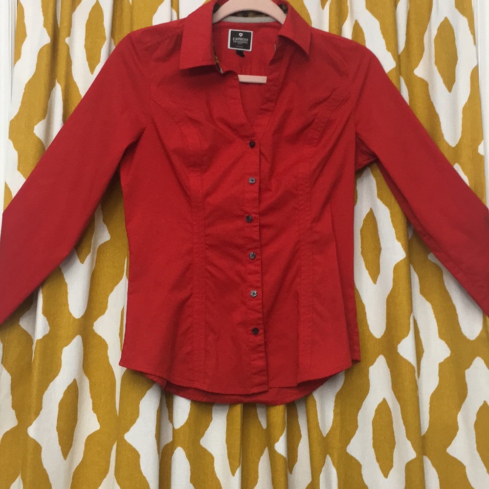 Express Button Down Blouse